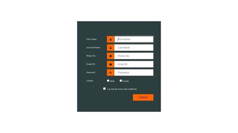 Toradh íomhá ar CSS Form Task