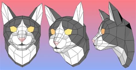 Toradh íomhá ar Low Poly Cat Model