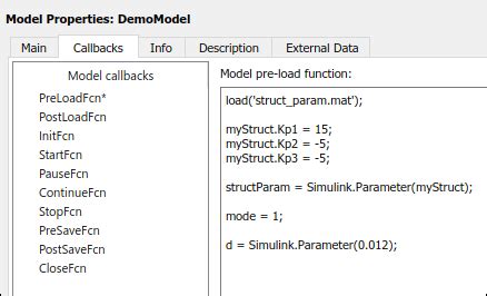 Image result for Preload Function in Simulink Model