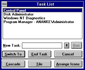 Windows 1.0 Task Maanger に対する画像結果