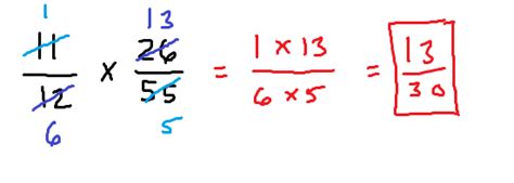 Multiplying Fractions Using Cross Canceling に対する画像結果