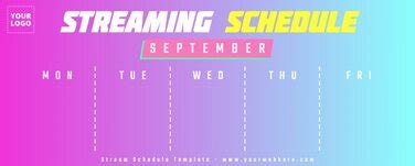Image result for Stream Schedule Maker