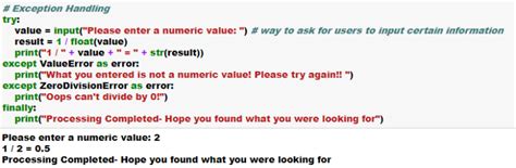 Block Method in Python Exception Handling に対する画像結果