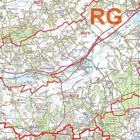 Map of RG Postcodes に対する画像結果