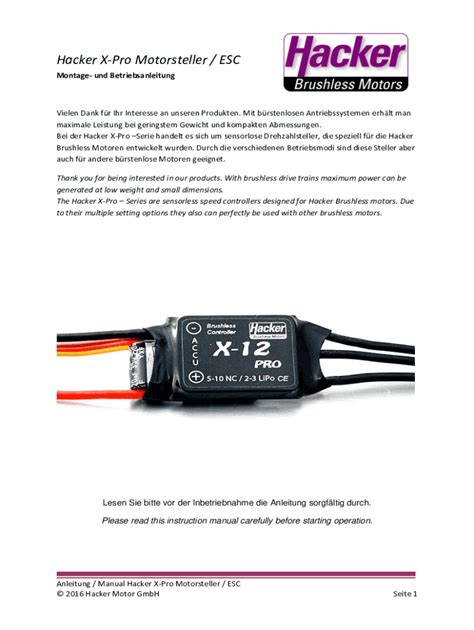 Image result for Hacker ESC Programming