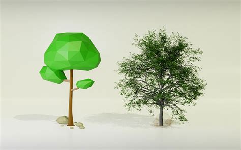 Low Poly Model に対する画像結果