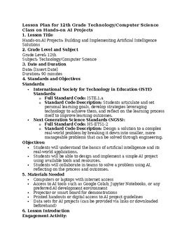 Image result for Class 12 CS Lesson Plan