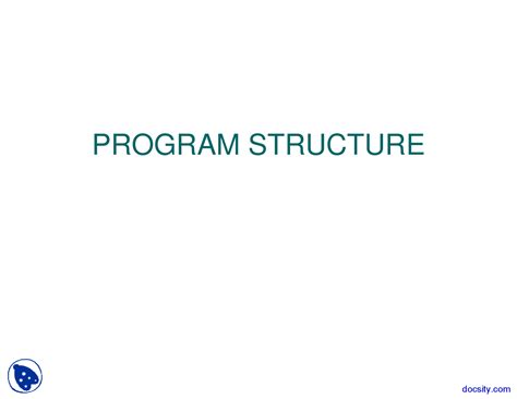 Image result for Program Structure