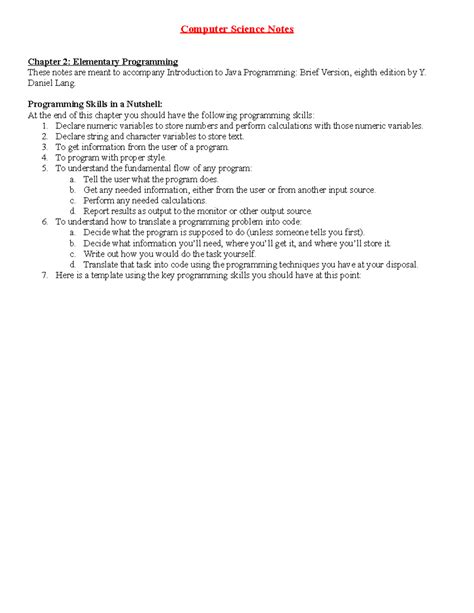 Computer Science Programming Notes に対する画像結果