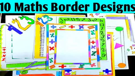 Image result for Maths Project Work Border Design