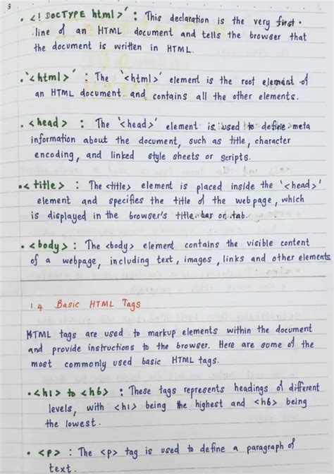 Image result for HTML Notes