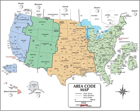 Image result for United States Area Code Map