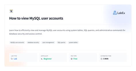 Image result for MySQL User Account