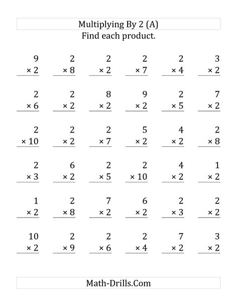 Timed Multiplication Practice Sheets に対する画像結果