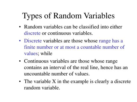Image result for Types of Random Variables