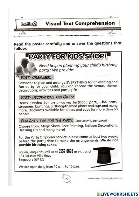 Afbeeldingsresultaten voor Visual Text Grade 9 Worksheets English