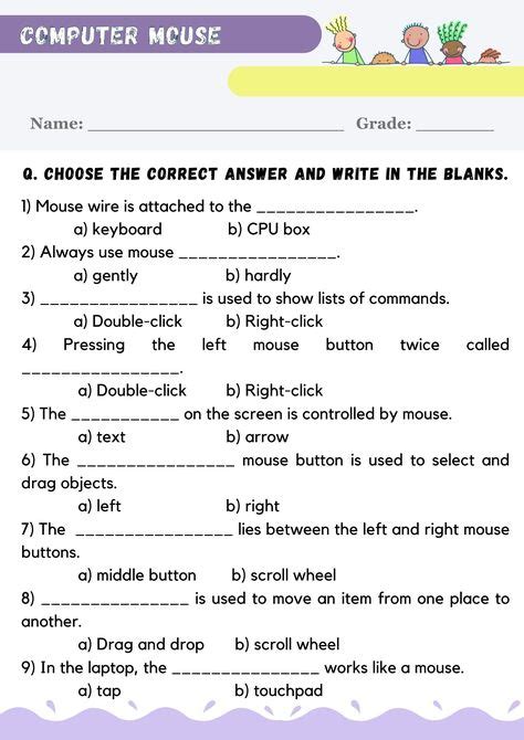 Image result for Virus Computer Worksheet Grade 4