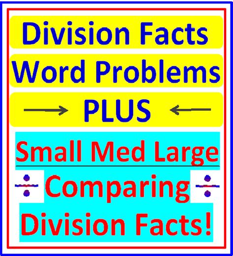 Image result for Division Word Problems Basic Facts