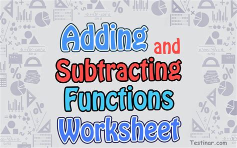 Image result for Adding Functions Worksheet
