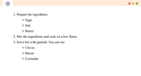Image result for Ordered List HTML Example