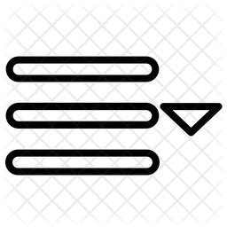 Image result for Sharp Edge Drop Down Menu Icon