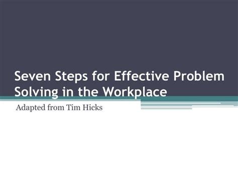 Image result for 7 Steps Problem Solving