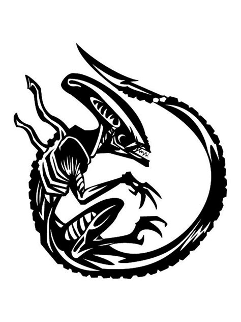 Image result for Alien Xenomorph Movie Stencil