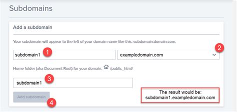 Toradh íomhá ar Sample Subdomain