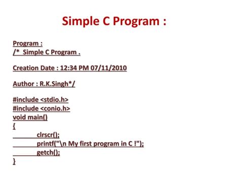 Image result for Simple Program in C