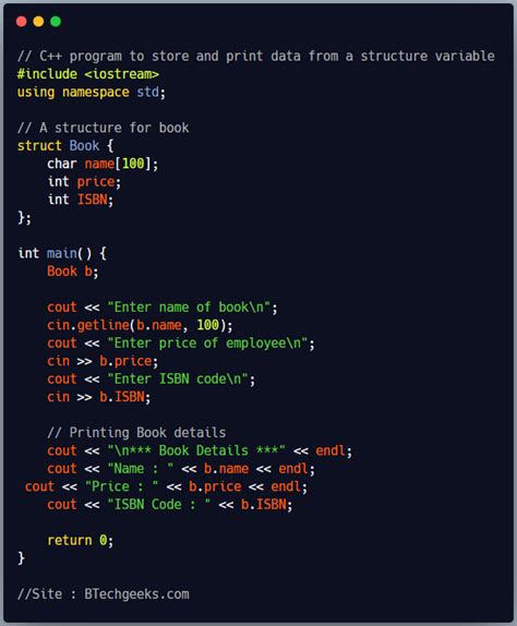 Image result for Structure in C Program for Libray Books