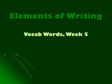 Image result for Elements of Writing