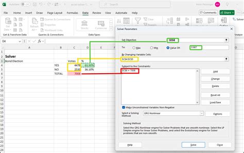 Image result for Solver Set Up Excel