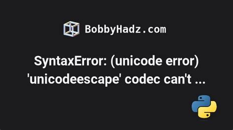 Image result for Unicode Error Python