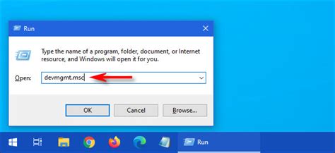 Toradh íomhá ar Device Manager Menu