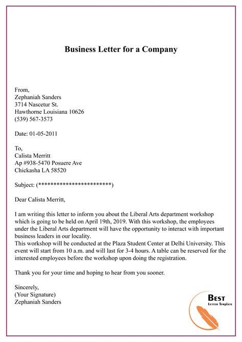 Image result for How to Write Business Letter Sample
