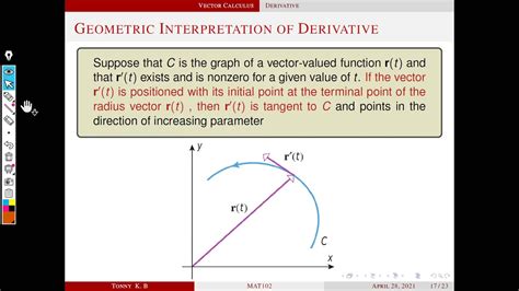 Image result for Derivative of Vector Valued Function