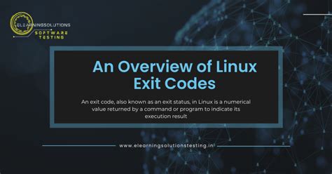 Afbeeldingsresultaten voor Linux Exit Code