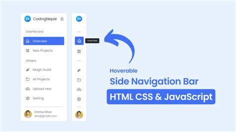 Toradh íomhá ar CSS Side Menu