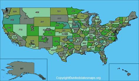 Image result for United States Area Code Map