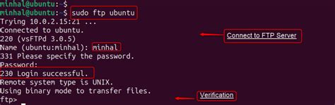 Image result for FTP Code Ubuntu Output