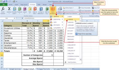 Image result for Excel Formulas and Functions List