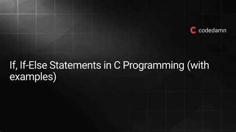 Image result for If in C Code