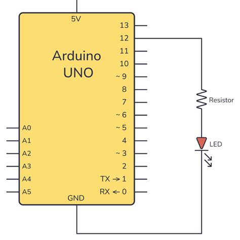 Circuit Diagram of 8 LED Arduino に対する画像結果