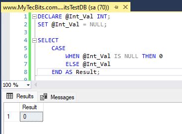 Image result for SQL Case Statement When Null