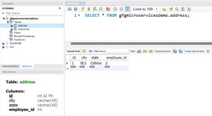 Native Query in JPA Repository に対する画像結果