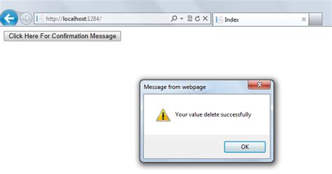 Image result for Confirmation Box Message