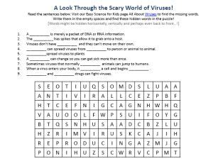 Image result for Virus Computer Worksheet Grade 4