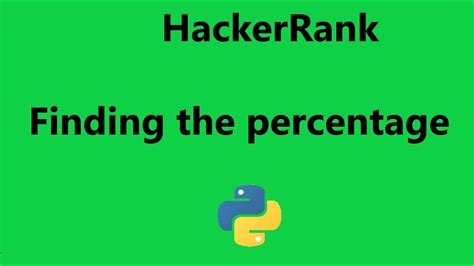 Image result for Find the Percentage Python HackerRank