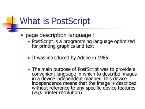 Image result for PostScript Programming Language