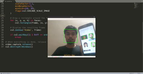 Face Reconistion Code in Python Using OpenCV with Source Code に対する画像結果